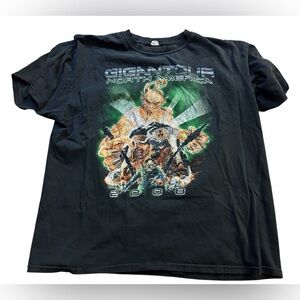 Black Graphic T-Shirt. Gigan Tour 2008.